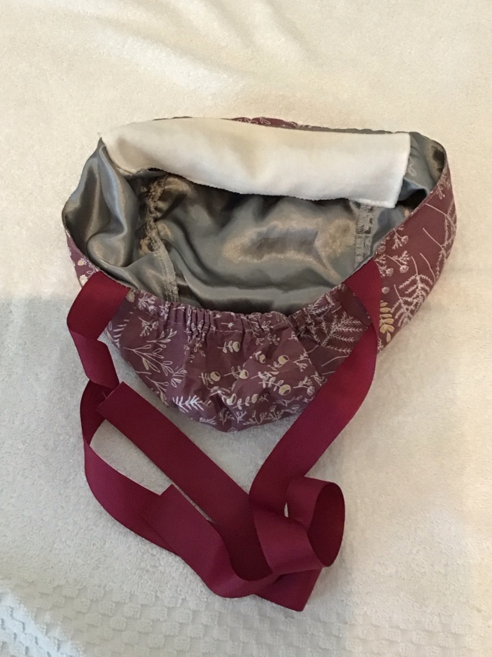 SATIN LINED SCRUB CAP WOMEN PONYTAIL - Picture 2 of 4
